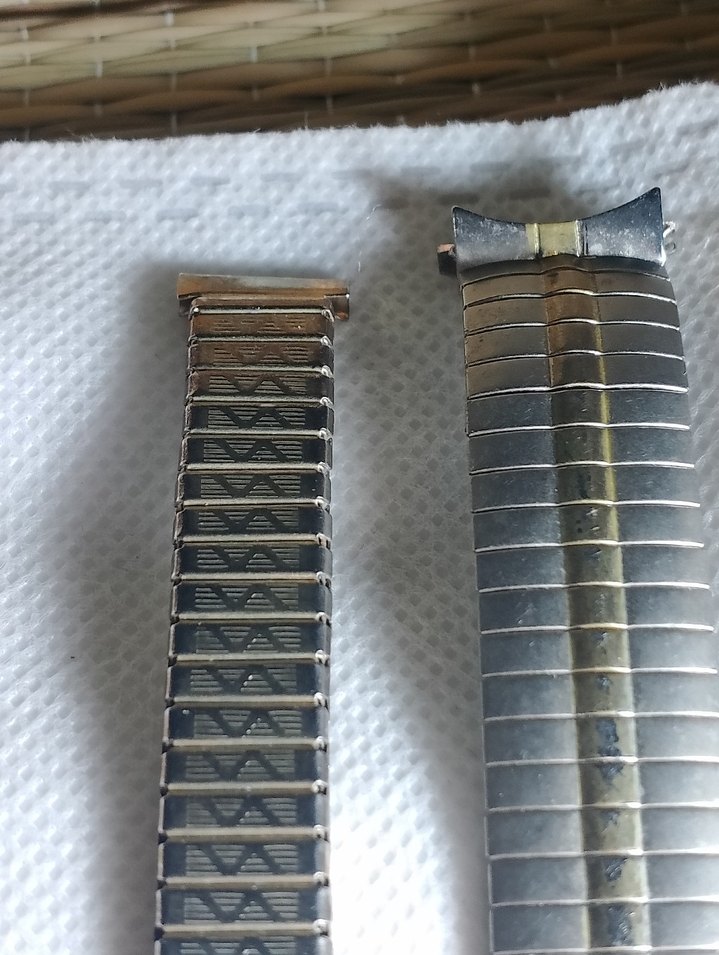 Dönem ürünü bay bayan Çelik akordiyon saat kordonu - Görsel 2