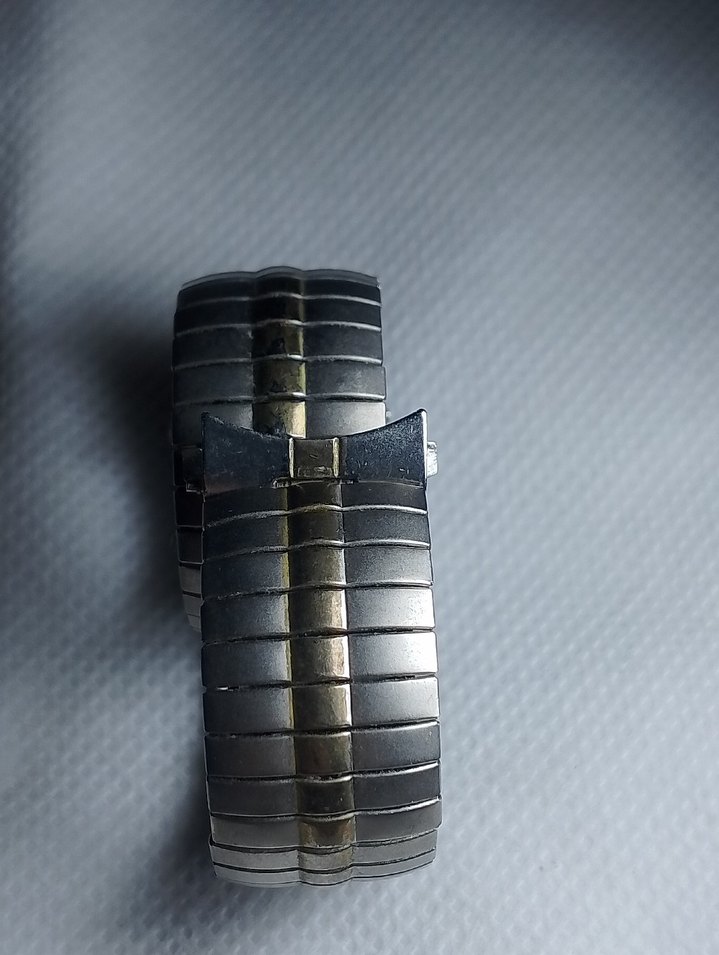 Dönem ürünü bay bayan Çelik akordiyon saat kordonu - Görsel 5