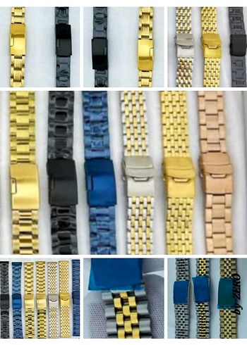 Yeni 0 renkli çelik saat kordonları - Görsel 4