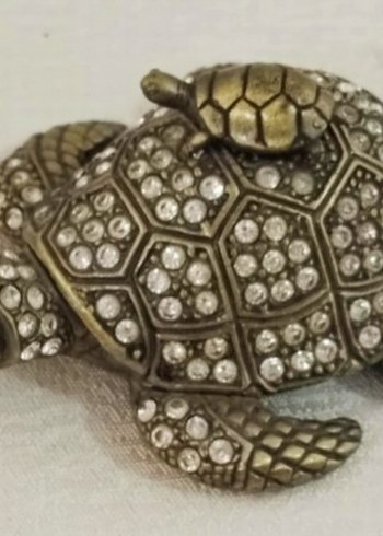 Eski dönem dönem ürünü koleksiyonluk  takı kutusu - Görsel 8