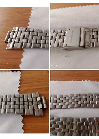 Gri Titanyum Erkek Saat Kordonu - Görsel 12