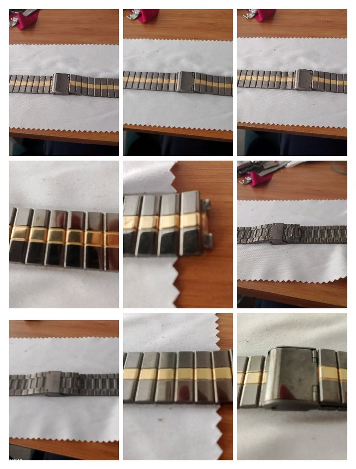 siyah ve sarı altın renginde Avrupa Çelik saat kordonu 350 TL - Görsel 5