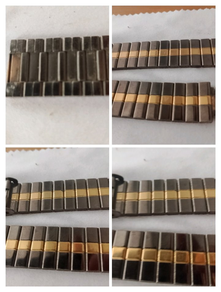 siyah ve sarı altın renginde Avrupa Çelik saat kordonu 350 TL - Görsel 4