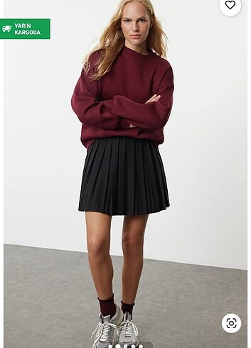 Trendyol & Milla Trendyolmilla bordo sweatshirt 