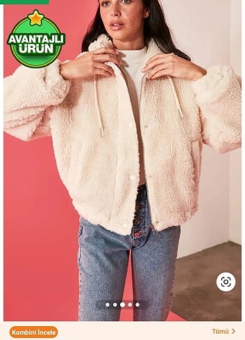 Trendyolmilla taş rengi peluş ceket