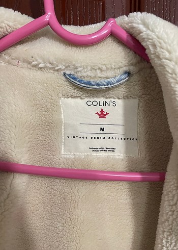 Peluş Detaylı Gri Kadın Denim Ceket - Görsel 4