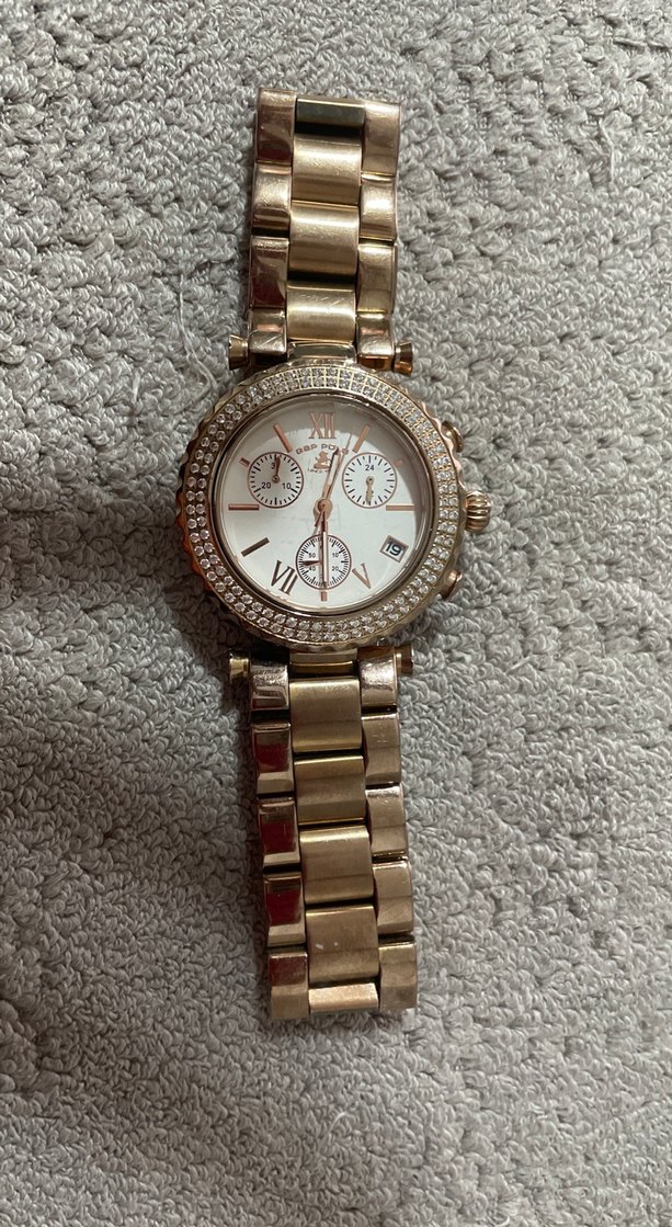 Işıltılı Altın Kadın Kol Saati Orjinal ürün - Görsel 4