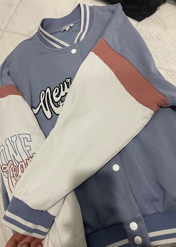 Gri Düğmeli Spor Kadın Ceket - Görsel 3