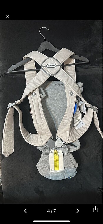 Beden gri Renk Babybjörn 3d Mini Cotton Jersey Kanguru