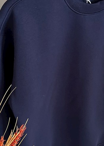 s Beden lacivert Renk Lacivert Fitted Sweatshirt