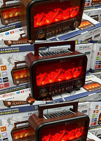 ????????Şömine görünümlü nostaljik radyo????????