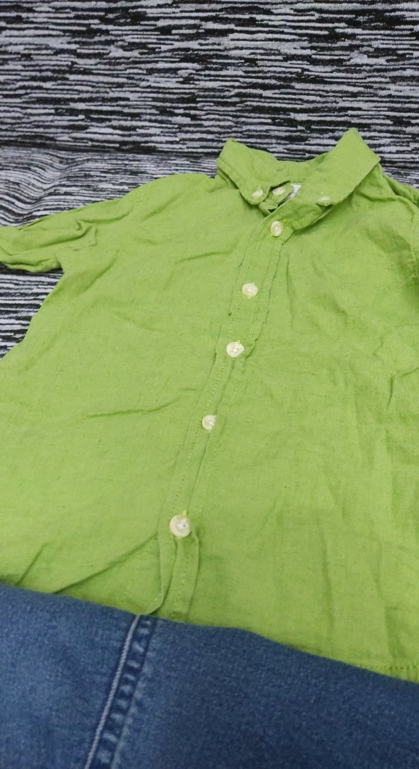 Mavi erkek gömlek ve pantolon - Görsel 3