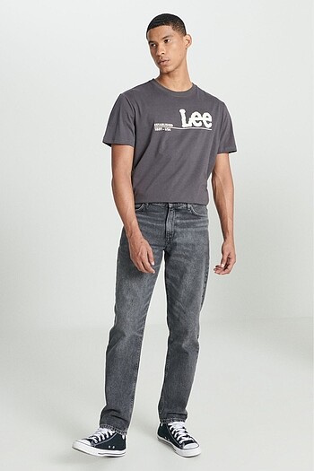 Lee 0 Pamuk Erkek Gri Denim Jean