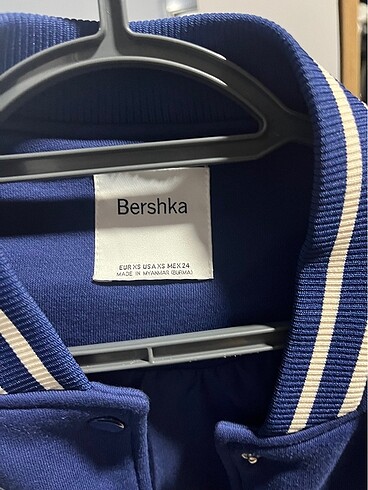 Bershka Bersha Mavi Kolaj Ceket