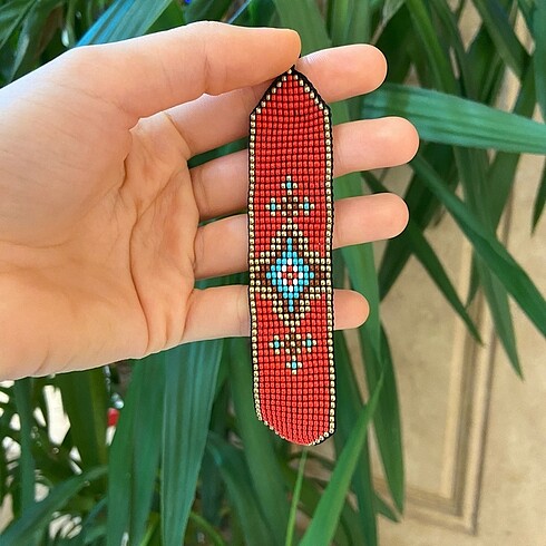 Tezgah Dokuma İşçiliği Ayarlanabilir Uzunlukta Kilim Desenli Kır