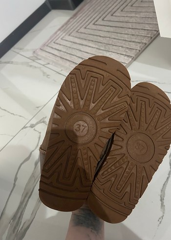 Bej Süet Kadın Kürklü Dolgu Topuk Bot - Görsel 4