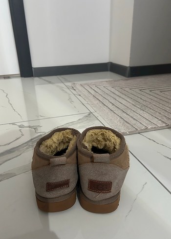 Bej Süet Kadın Kürklü Dolgu Topuk Bot - Görsel 3