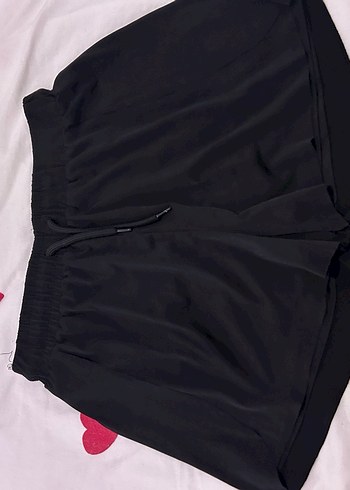 Kadın Siyah Pilili Yüksek Bel Şort etek - Görsel 2