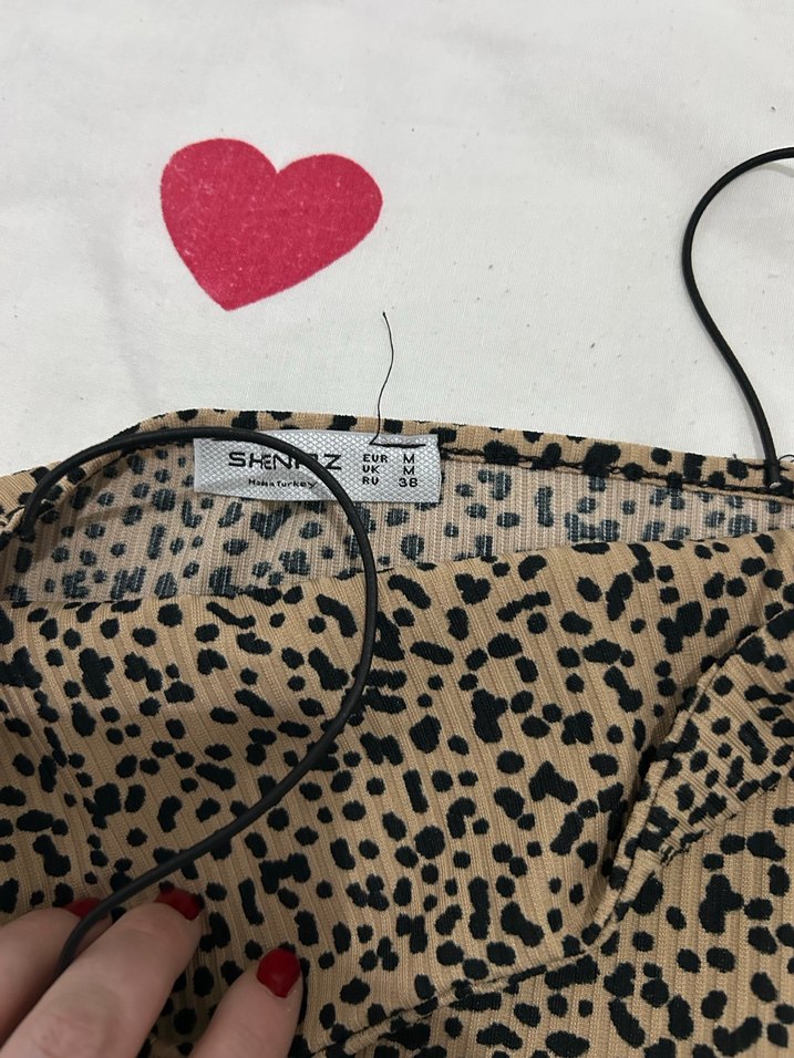 Leopar Desenli Uzun Drapeli ikili takım - Görsel 4