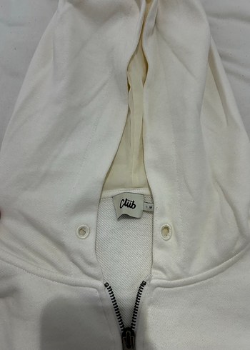 Beyaz Dantel Detaylı Kadın Sweatshirt - Görsel 4