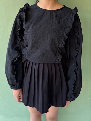 Aerosoles Siyah çocuk bluzu