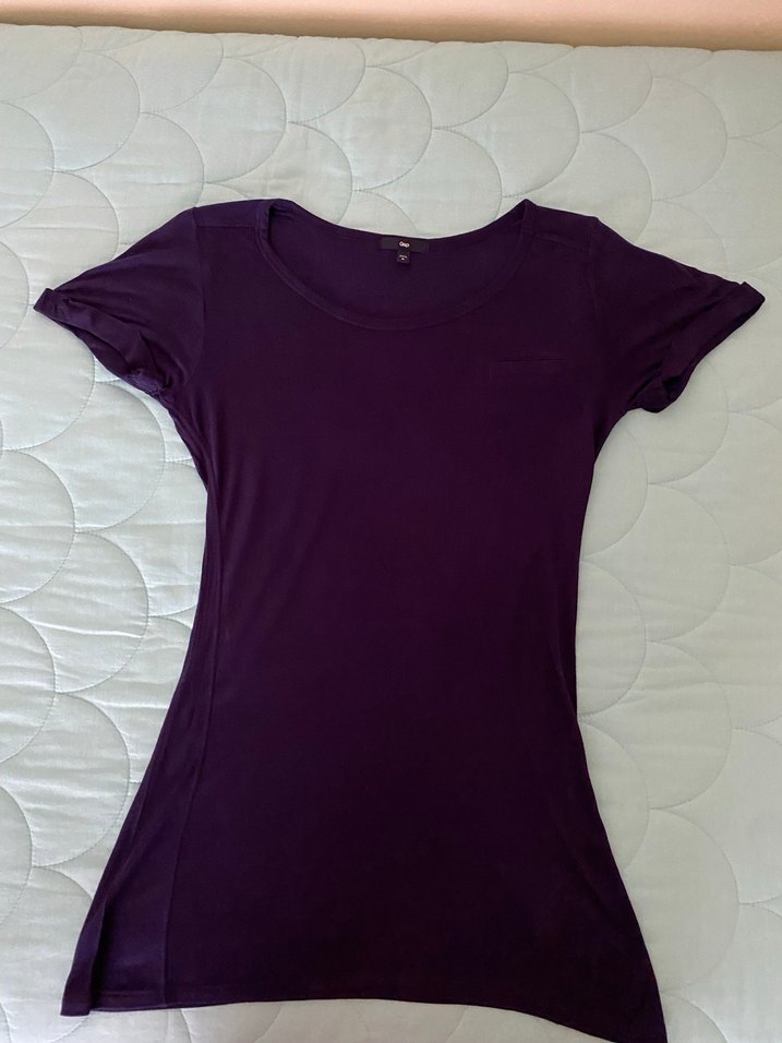 GAP Kadın Mor Kısa Kollu Tişört - Görsel 3