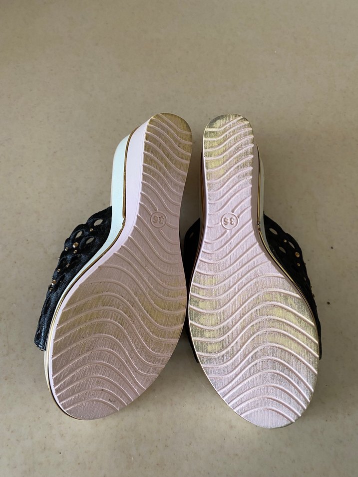 Jasmine Beyaz Payetli Dolgu Topuk Terlik - Görsel 4