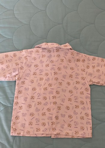 Erkek Çocuk Uzun Kollu Düğmeli Pijama Takımı(Hediyeli) - Görsel 4