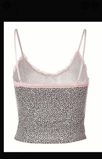 Diğer shein leopar ince askılı crop top y2k
