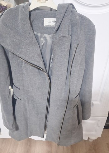 Gri Fermuarlı Kadın Ceket - Görsel 4