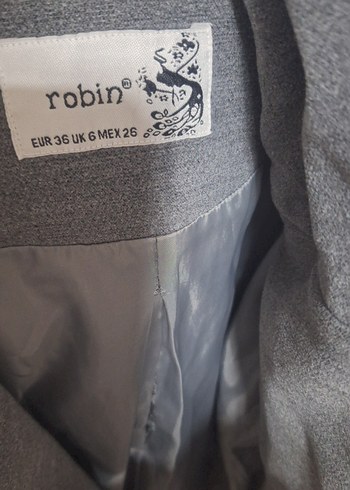 Gri Fermuarlı Kadın Ceket - Görsel 5