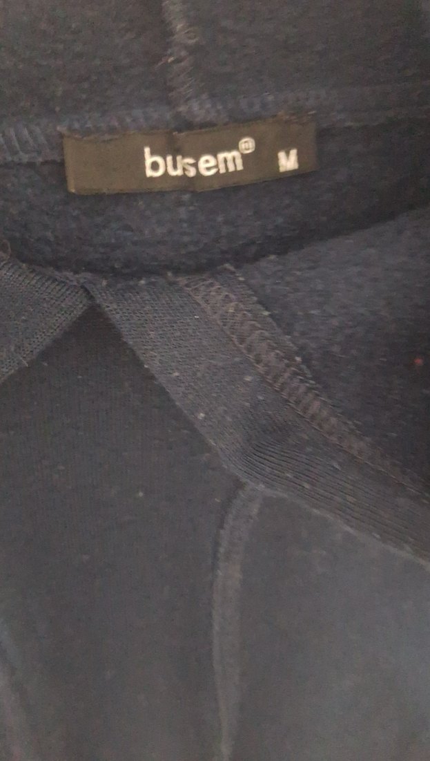 Lacivert Kapüşonlu Kadın Sweatshirt - Görsel 3