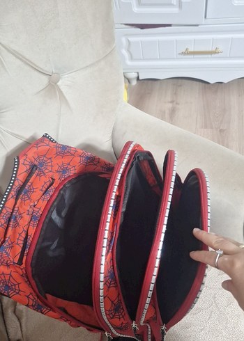 Renkli Örümcek Adam Temalı Çocuk Okul Çantası - Görsel 3