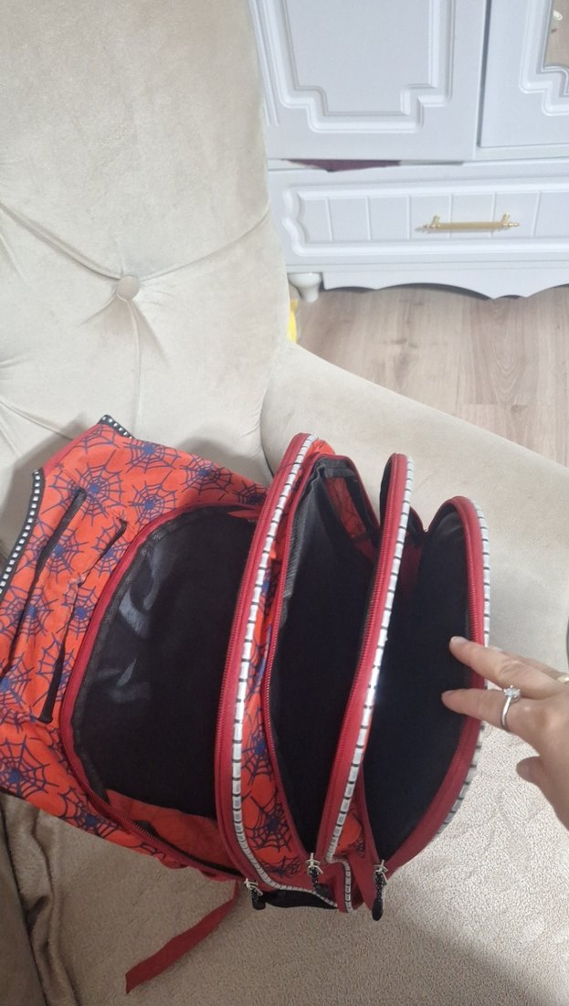 Renkli Örümcek Adam Temalı Çocuk Okul Çantası - Görsel 3