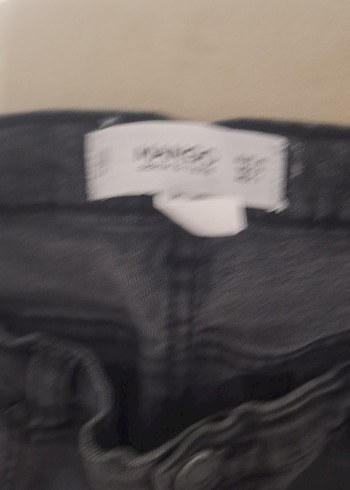 Gri Kadın Denim Pantolon - Midi Boy - Görsel 3