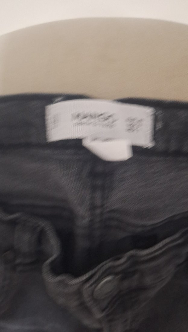 Gri Kadın Denim Pantolon - Midi Boy - Görsel 3