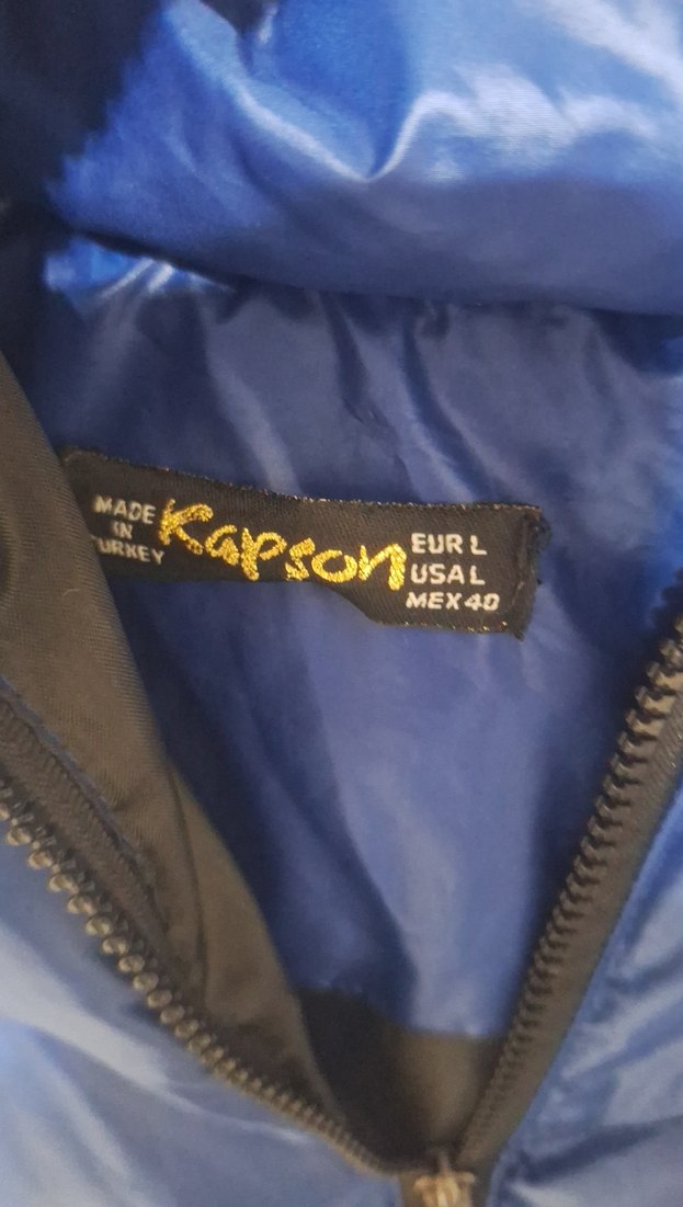 Uzun Lacivert Kadın Şişme Yelek - Görsel 2