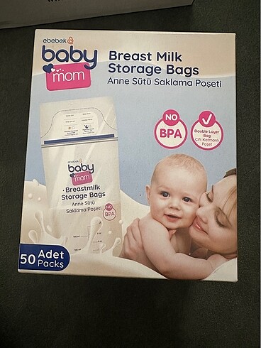 Anne sütü saklama poşeti