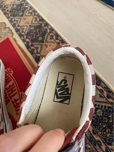 38 Beden bordo Renk VANS DAMALI AYAKKABI