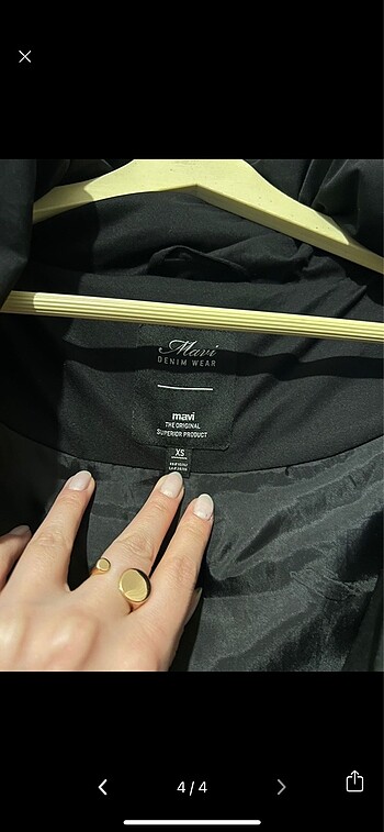 xs Beden siyah Renk Mavi oversize mont