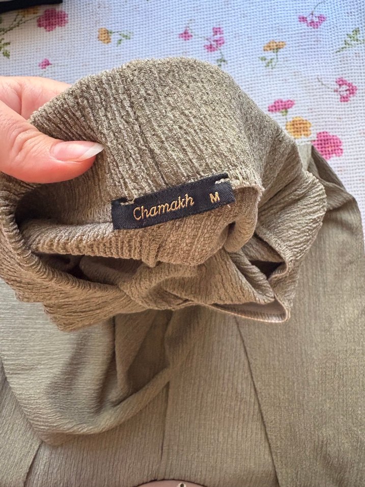 Keten Drapeli Uzun Kadın Etek - Görsel 2