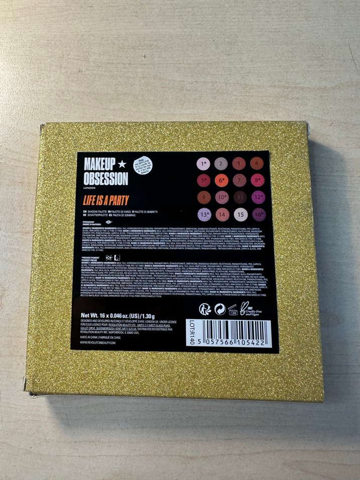 Altın Parlak Göz Farı Paleti - Görsel 2