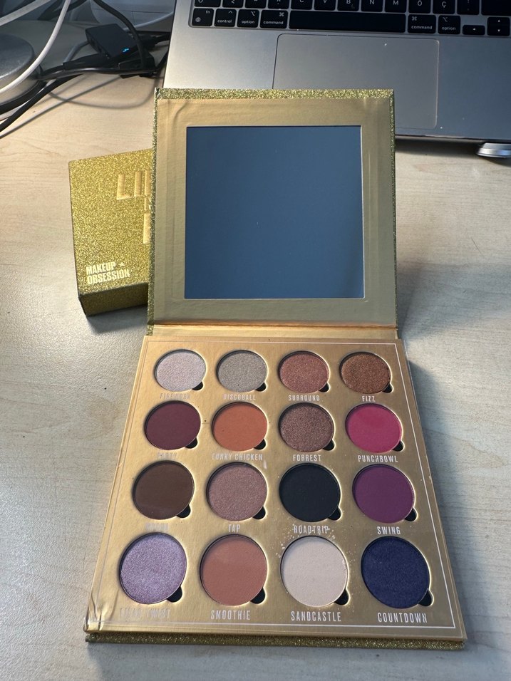 Altın Parlak Göz Farı Paleti - Görsel 5