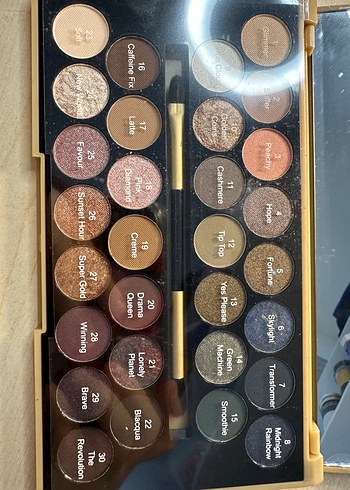 Makeup Revolution Altın Parlak Far Paleti - Görsel 8