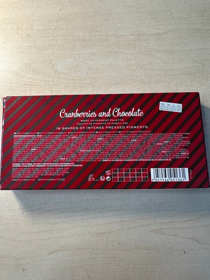 Bordo Tonlarda Cranberries and Chocolate Far Paleti - Görsel 2