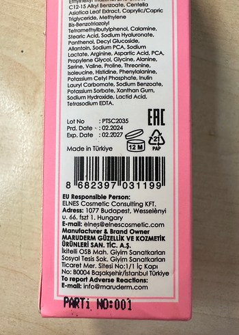 Maru-Derm SPF50+ Pembe Tonlu Güneş Kremi 50 ml - Görsel 4