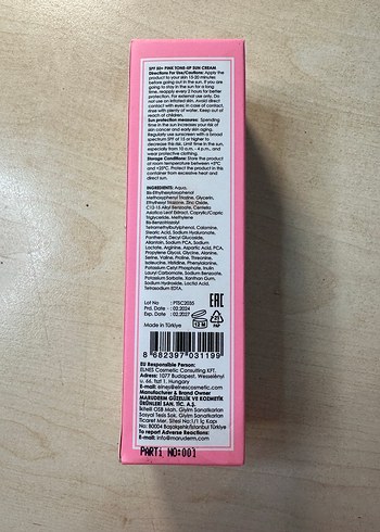 Maru-Derm SPF50+ Pembe Tonlu Güneş Kremi 50 ml - Görsel 2