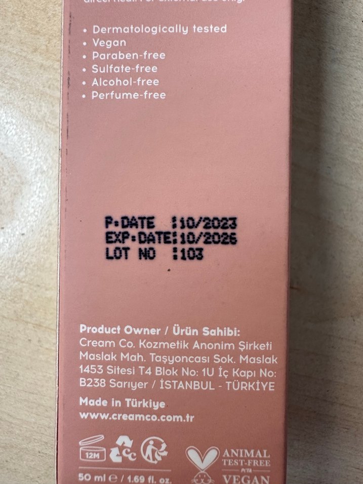 Bej Renkli Pastel Tonlarda Cream Co Güneş Kremi - Görsel 3