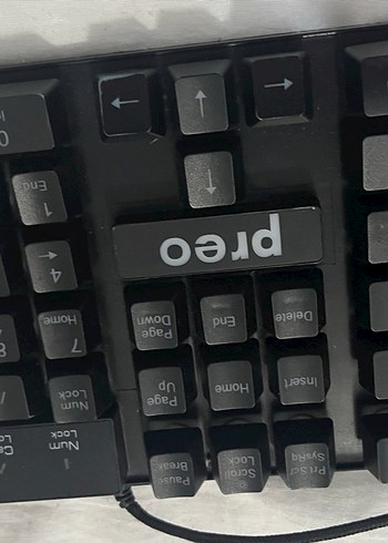 Siyah Kablolu Klavye ve Fare Seti - Görsel 3