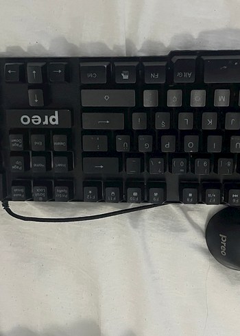 Siyah Kablolu Klavye ve Fare Seti - Görsel 2